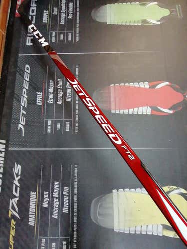 P28 | 75 Flex | New CCM JetSpeed FT2 Hockey Stick Toe Pattern LH Pro Stock