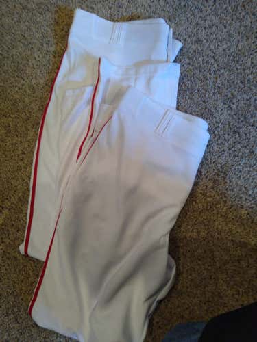 2 NWT White Men's New Adult XL Champro Pants