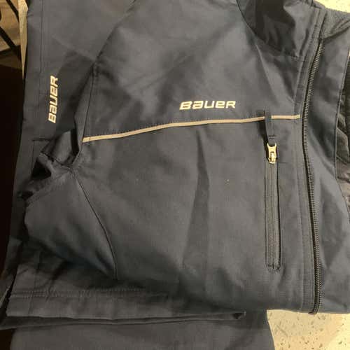 Blue Youth XL Bauer Jacket And pant Warm Up