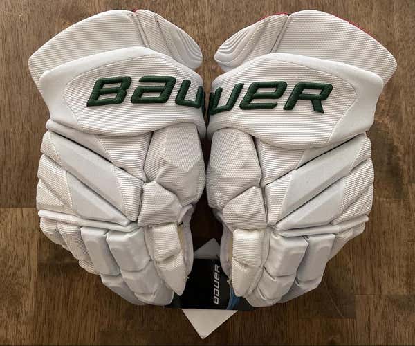 White Benn Reverse Retro Stars Bauer Vapor 1X Pro Lite 14" Pro Stock Gloves