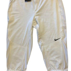 NWT Nike Vapor Pro 3/4 Dri Fit Softball Pants White Size XXL