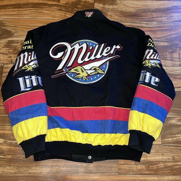 Vintage Miller Beer Nascar Jeff Hamilton JH Design Racing Jacket