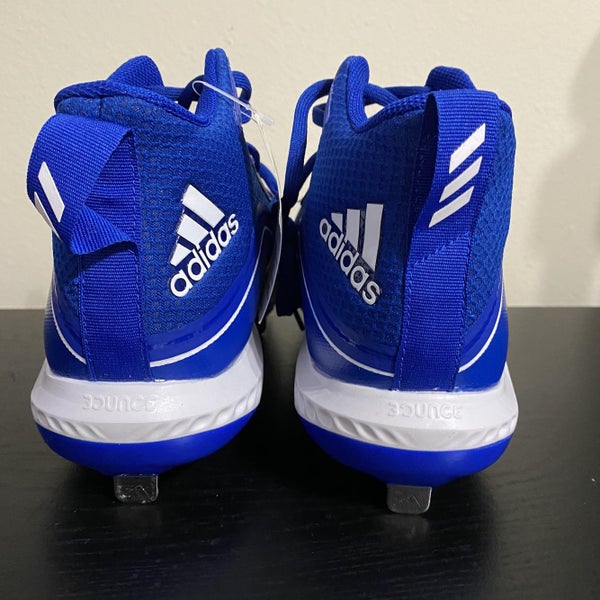 Men's Adidas Icon V Bounce Mid Metal Baseball Cleats Size 10.5