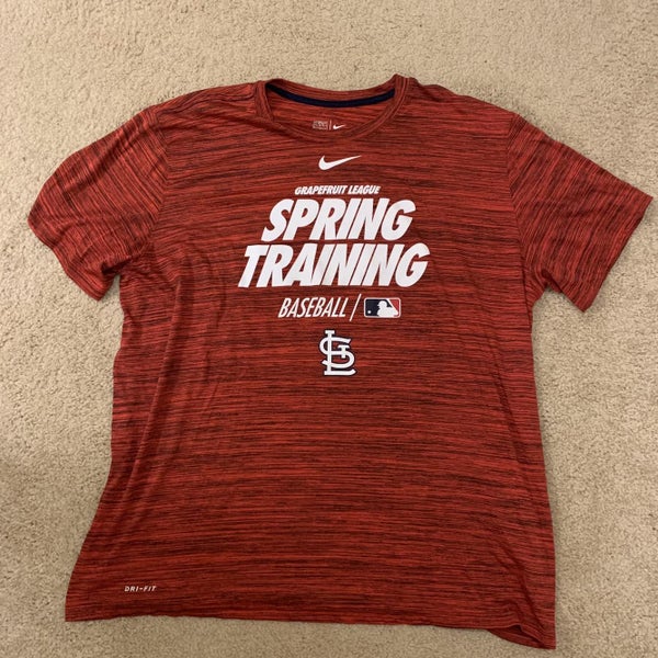 St Louis Cardinals Shirt Men's XXL Red Nike Dri-Fit Spring Training  Grapefruit
