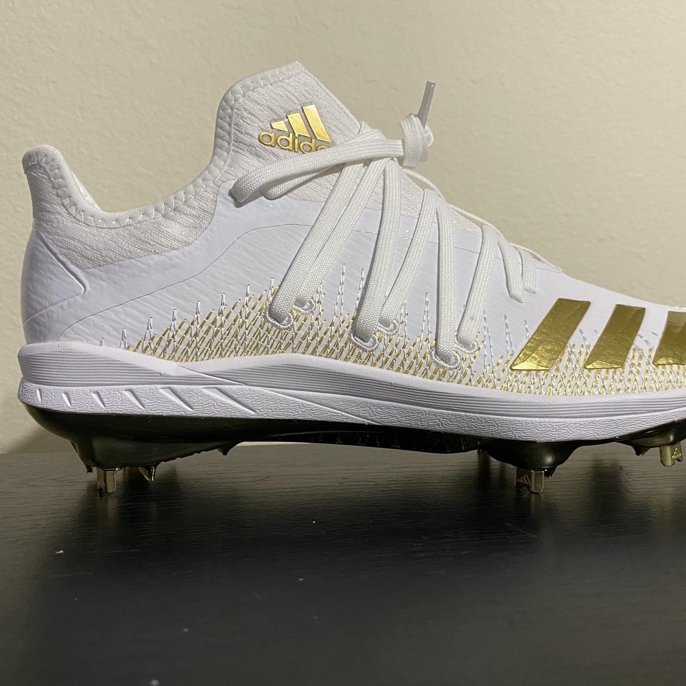 adidas men's adizero afterburner 6 gold metal baseball cleats