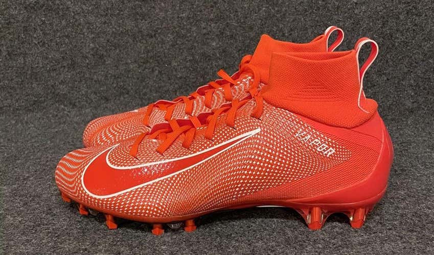 Men’s Nike Vapor Untouchable 3 Pro Football Cleats Orange White 917165-800  Size 11