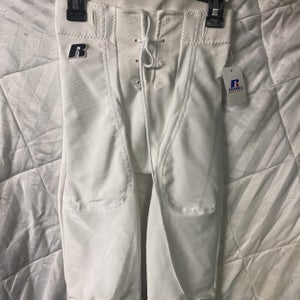 White Youth XS Russell F2062WK Football Pants
