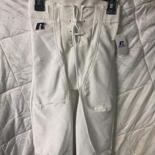 White Youth XS Russell F2062WK Football Pants