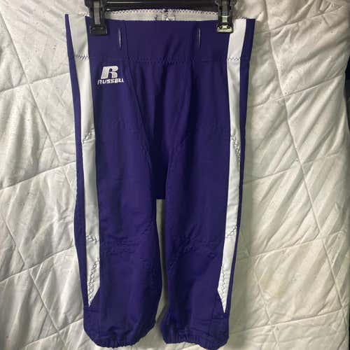 Purple / White Adult XS Russell Football Pants
