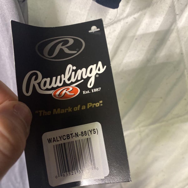 Grey / Navy Youth Small Rawlings Baseball Shirt