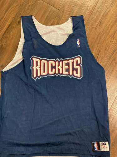 Reversible Rockets Practice Jersey With NBA Logo Size Large