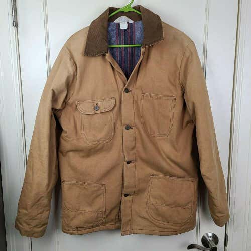 Vintage Key Imperial Men's Brown Blanket Lined Barn Coat Work Jacket 40 Long