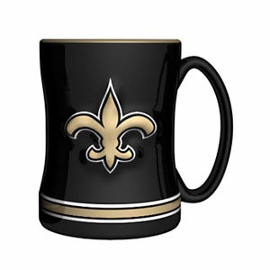 NFL New Orleans Saints 14oz Sculpted Relief Coffee Mug NFL