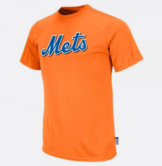 New York Mets Majestic Cool Base CREW NECK MLB Replica Jersey Shirt - YOUTH LARGE