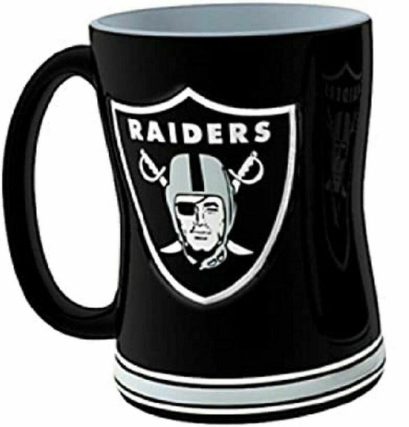 Las Vegas Raiders Coffee Mug 14oz Sculpted Relief Team Color - Sports Fan  Shop