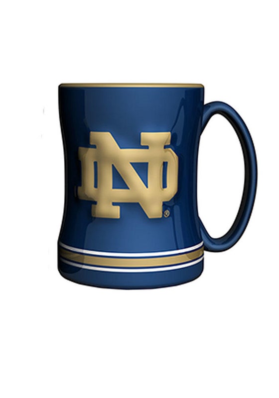 NCAA Notre Dame Fighting Irish 14oz Sculpted Relief Coffee Mug