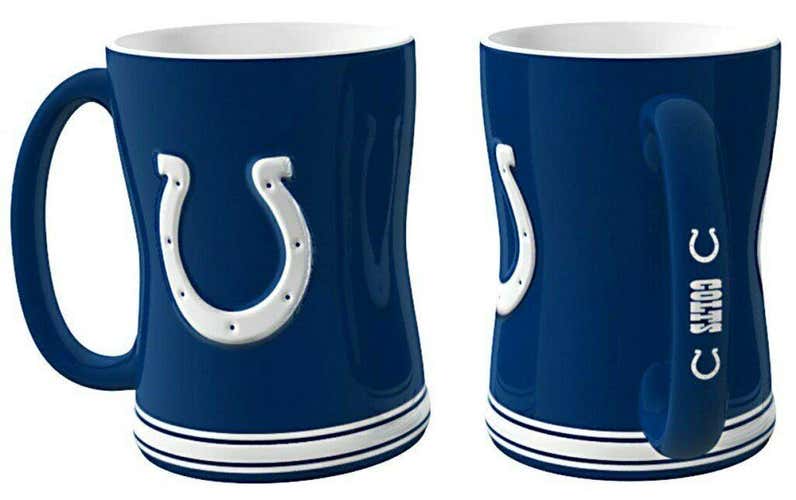 Indianapolis Colts 14oz Sculpted Relief Coffee Mug NFL