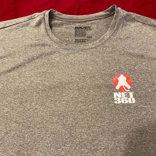 Bauer Hockey Goalie “NET 360” Gray Adult XL Bauer T-Shirt * NWT