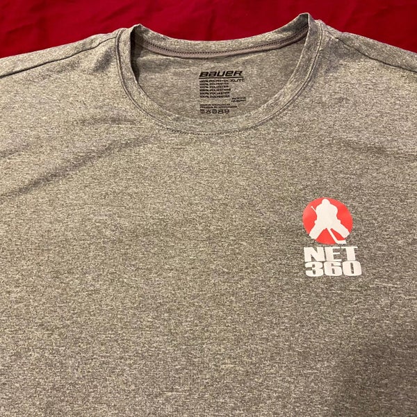 Bauer Hockey Goalie “NET 360” Gray Adult XL Bauer T-Shirt * NWT