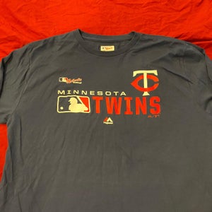 Minnesota Twins MLB Baseball Majestic Blue Adult XL Majestic T-Shirt