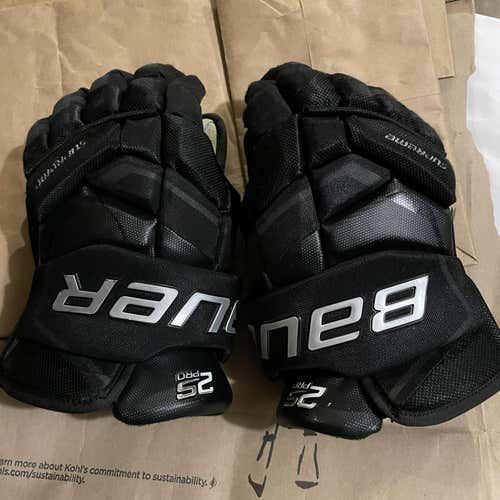 Black Senior Bauer Supreme 2S Pro 14"  Gloves