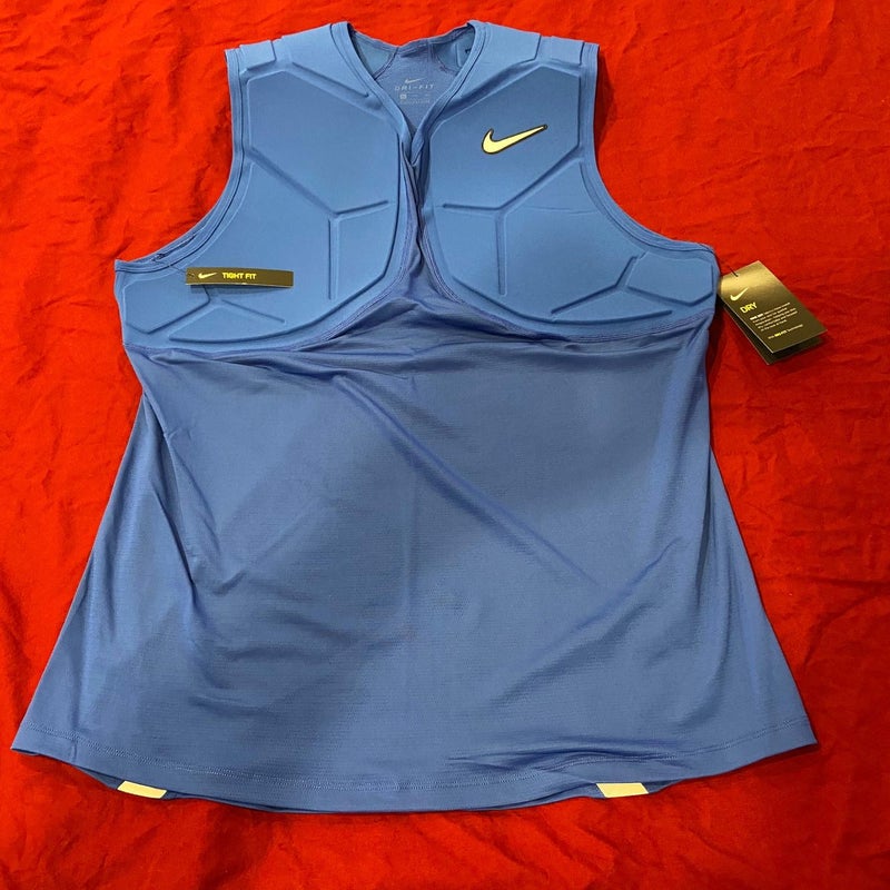 Blue Adult XXXL Nike Padded Compression Shirt / Football or Hockey