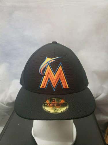 NWS 2016 Miami Marlins Spring Training New Era 59fifty Low Crown 7 1/4 MLB