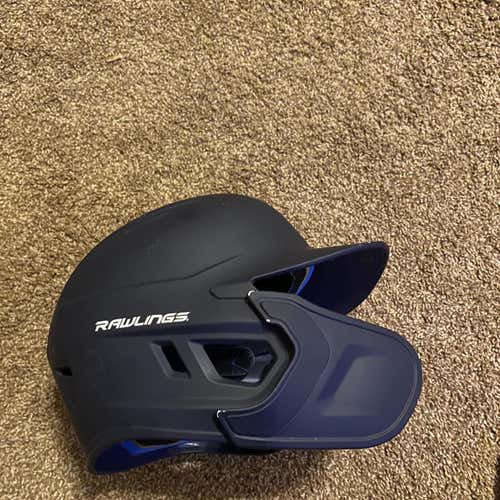 Blue Used Medium Rawlings Batting Helmet