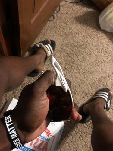 White Men's One Size Fits All Oakley Sunglasses