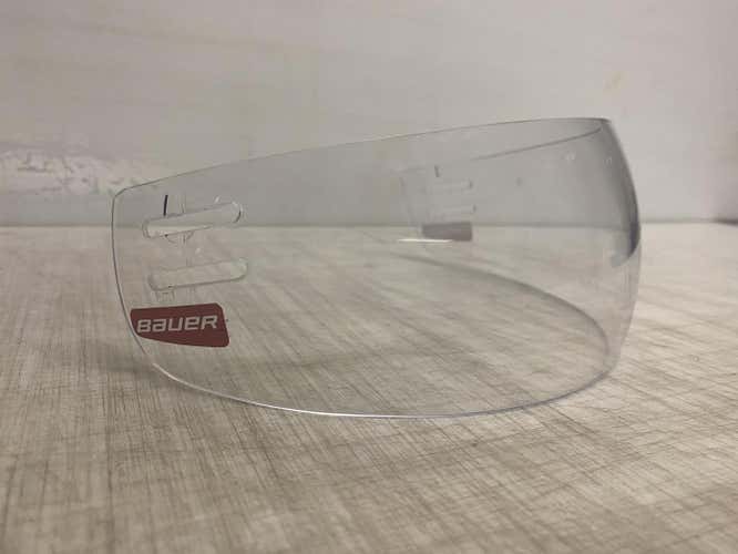 2 USED Bauer Pro Stock Extended Cut Red Label Visor 3.25" 9277