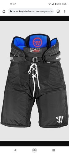 Used Junior XL Warrior Covert QRE Hockey Pants