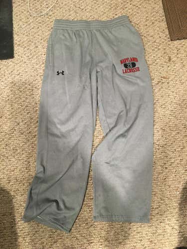 Maryland Lacrosse Gray Used Men's Adult Large Under Armour Sweatshirt