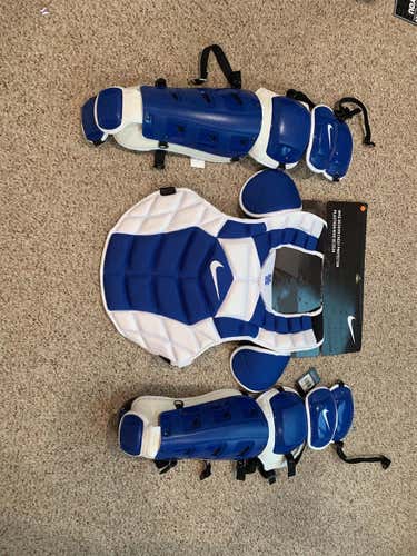 Adult Nike Catcher's Set Royal And White