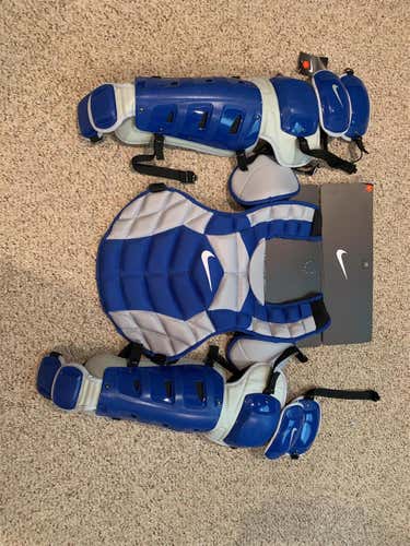 Adult Nike Catcher's Set Royal Gray