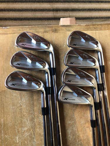 Men's Right Handed X Forged Stiff Flex Steel Shaft Iron Set