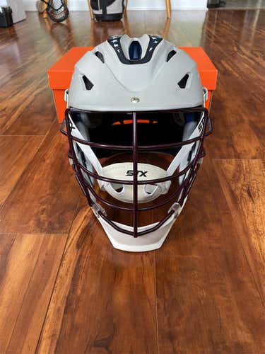 Gray Adult Player's STX Rival-2 Helmet