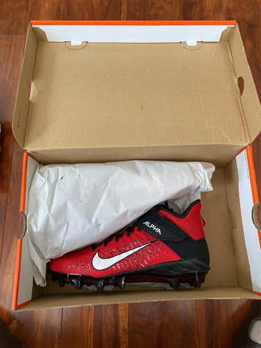 Red Adult Molded Cleats Nike