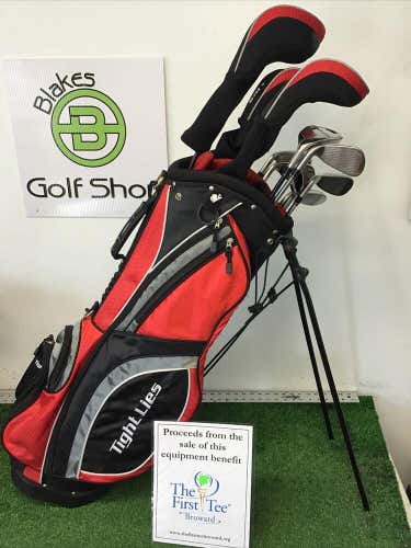 Adams Tight Lies Complete Golf Club Set With Lightweight Stand Bag