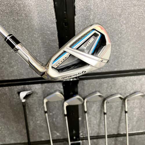 New Taylormade SIM Max OS • Graphite/Steel KBS 85 Stiff Shafts Iron Set • 4Hybrid-5-PW