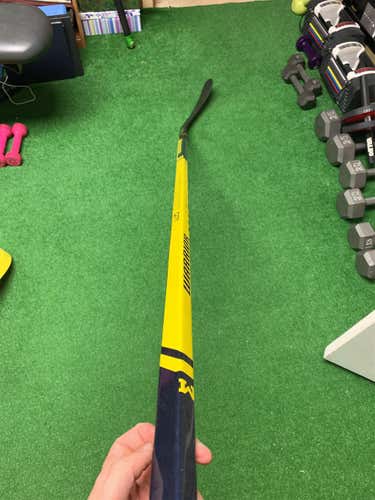 Brand New University Of Michigan Warrio Covert QR1 Ice Hockey Stick RH 85 Flex Kreps Toe Curve