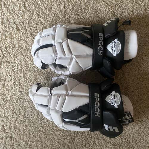 White Used Player's Epoch Integra LE 14" Lacrosse Gloves