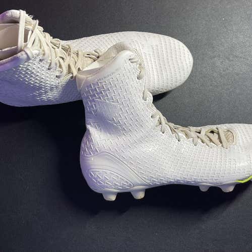 White Men's High Top Cleats Under Armour Cleats