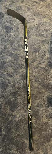 Senior Used CCM Left Hand Super Tacks 2.0 Hockey Stick Mid Pattern Pro Stock