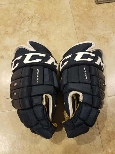 Used CCM HG4PRO 4 Roll Gloves Size 14"