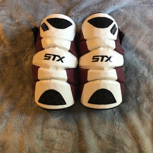White/Maroon Used Large STX Cell II Arm Pads