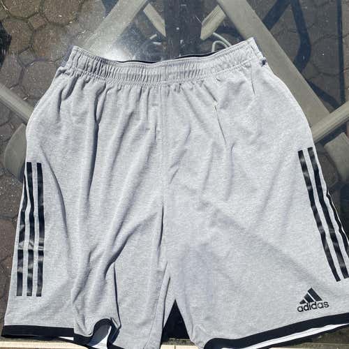 Gray Adult Large Adidas Shorts