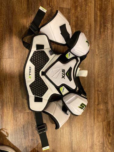 Used Large STX Cell V Shoulder Pads