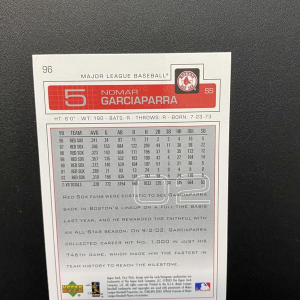 2021 Baseball Card Nomar Garciaparra Boston Red Sox #511 173884