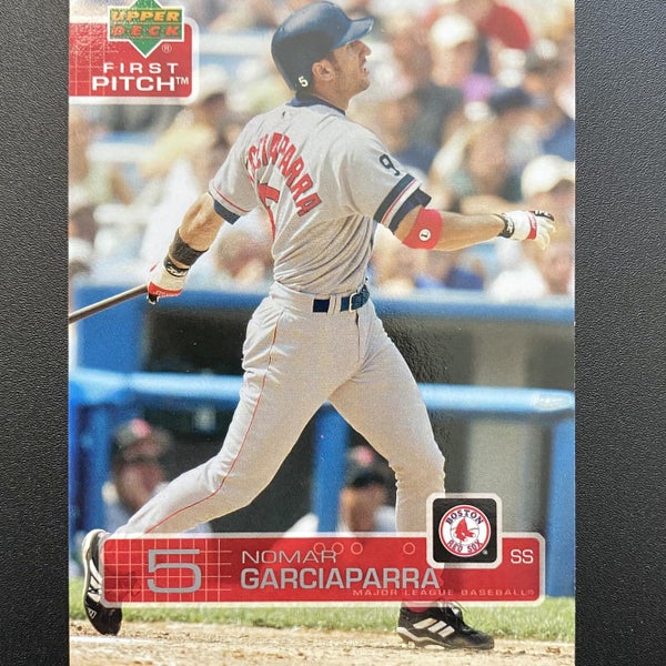 5 NOMAR GARCIAPARRA Boston Red Sox MLB SS Red Throwback Jersey