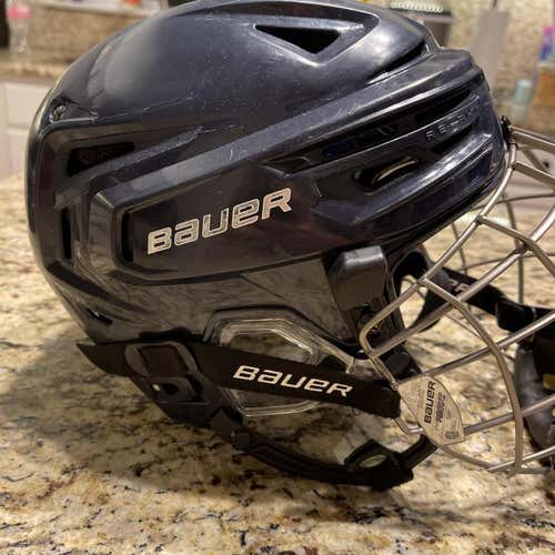 Navy Blue Used Small Bauer Re-Akt 150 Helmet Reakt